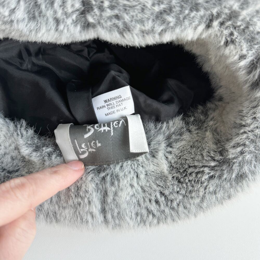 Vintage Peter Bettley Grey Faux Fur Russian Cossack Hat - Picture 5 of 6